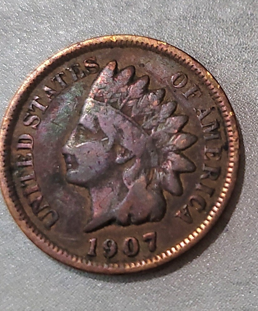 1907 Indian Head Cent, Better Than Average Circulation, Fast Shipping.
