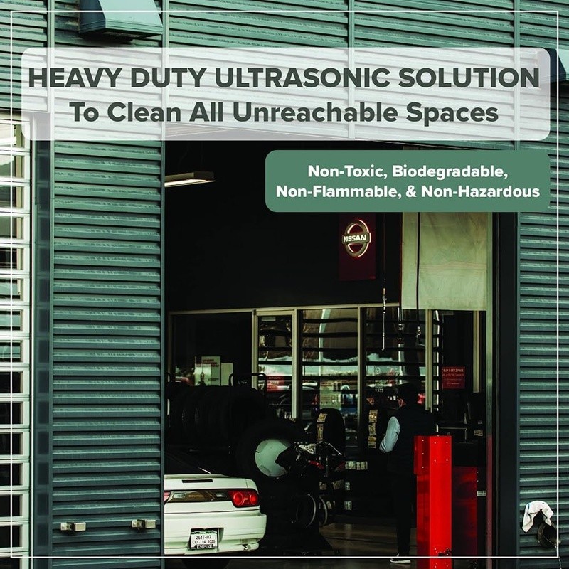 Ultrasonic Cleaner Solution Carburetors Metals Engine Parts Non-Toxic 8 Gallons