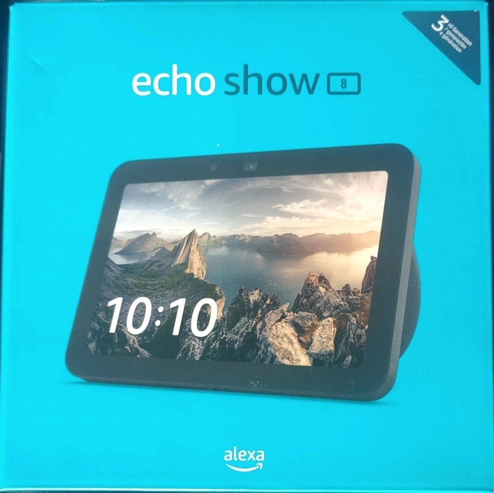 Amazon Echo Show 8  Smart Display (3rd Gen) - Charcoal Black - Sealed