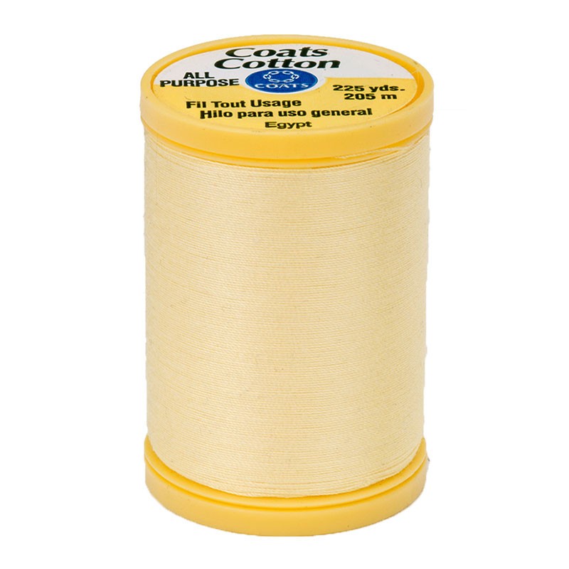 Coats & Clark Thread SOFT YELLOW 3 spools 30wt