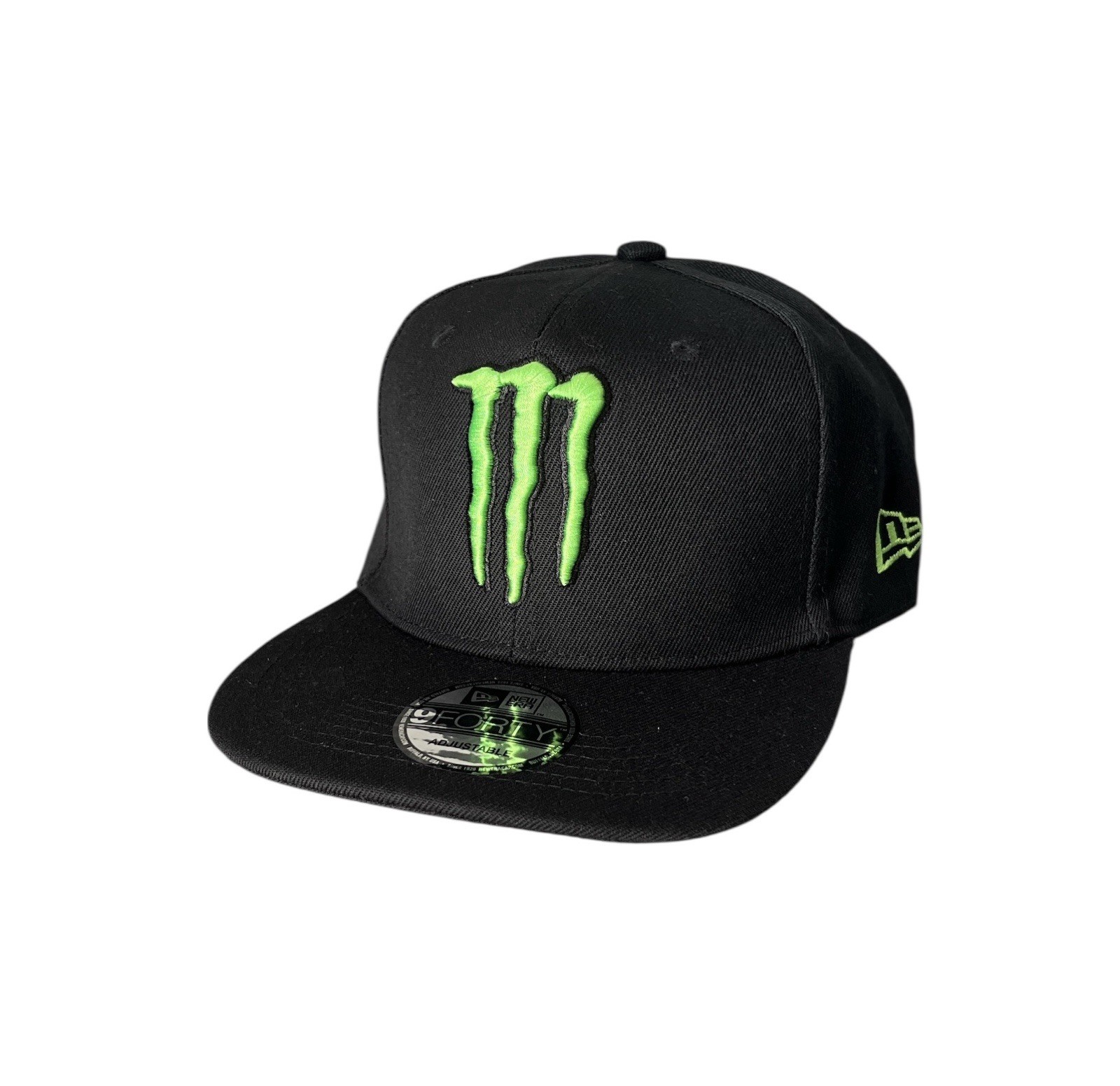 Monster Energy New Era 9Forty SnapBack Hat Green Claw Adjustable Black NEW