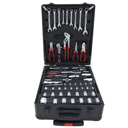 900PCS Complete Home Tool Set Versatile Rolling Tool Kit for Professional 900p