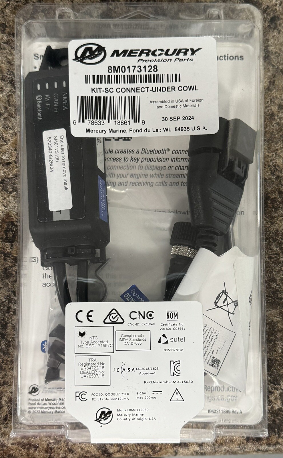 8m0173128 Mercury Smartcraft Connect Mobile Vessel View