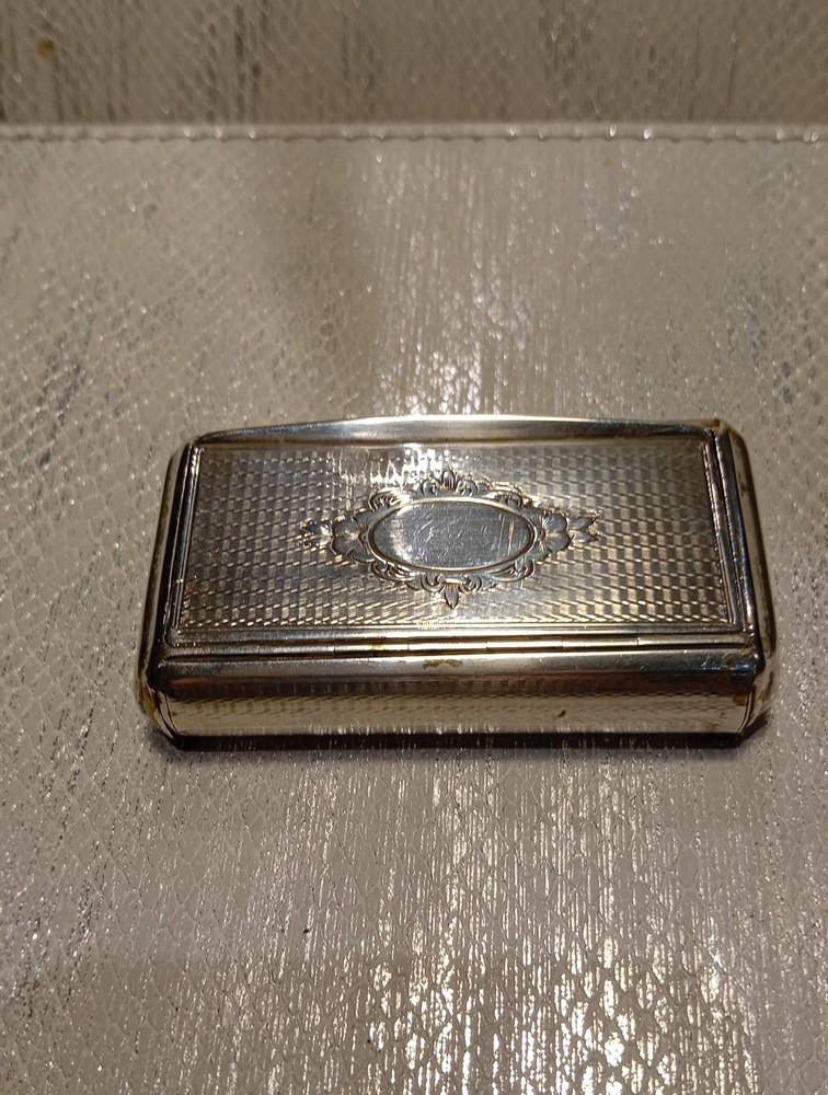 Solid Silver Snuffbox Early 19th Century Continental Hallmark.