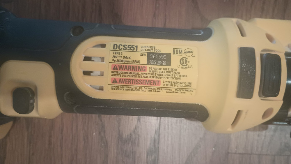 DEWALT - 20V MAX Drywall Cut Out Tool (Tool Only) - DCS551B