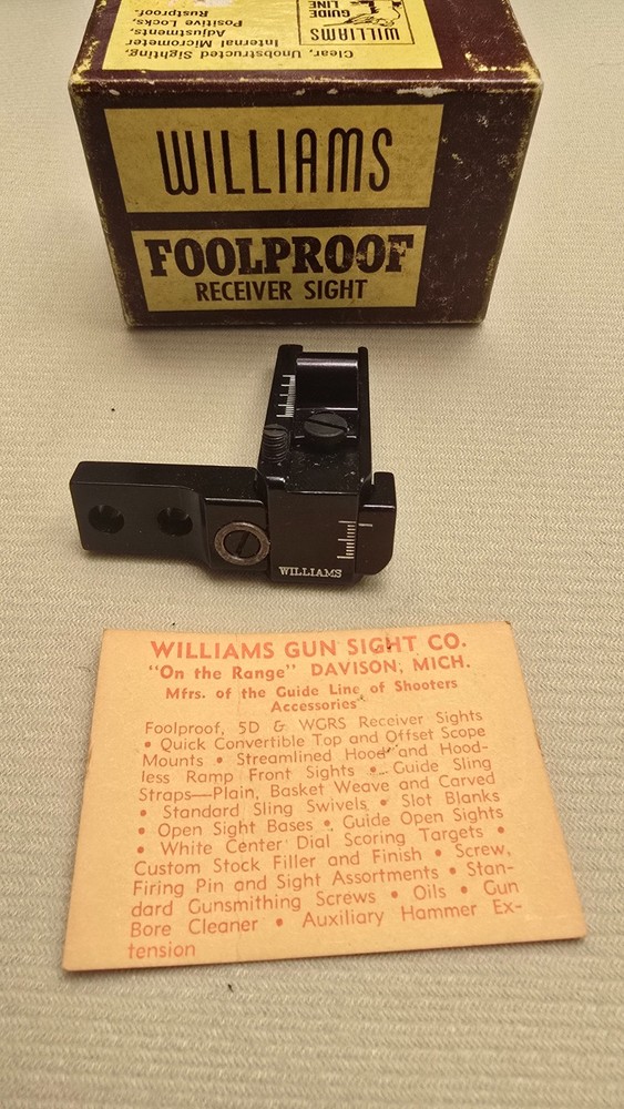 Williams foolproof FP model T/C  receiver sight
