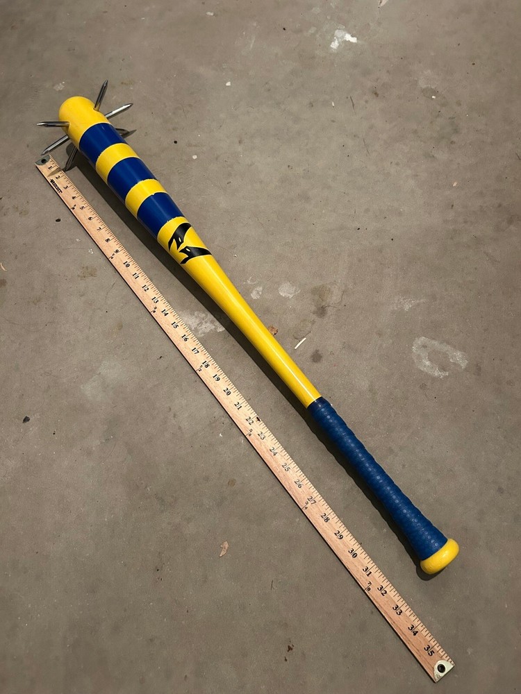 Wolverine Themed Baseball Battle Bat + Spike Claws - 34 Inches - Maple