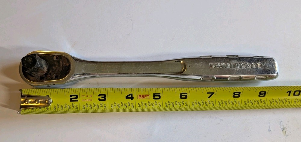 DeWalt Tools 1/2” Chrome Ratchet DWMT19206