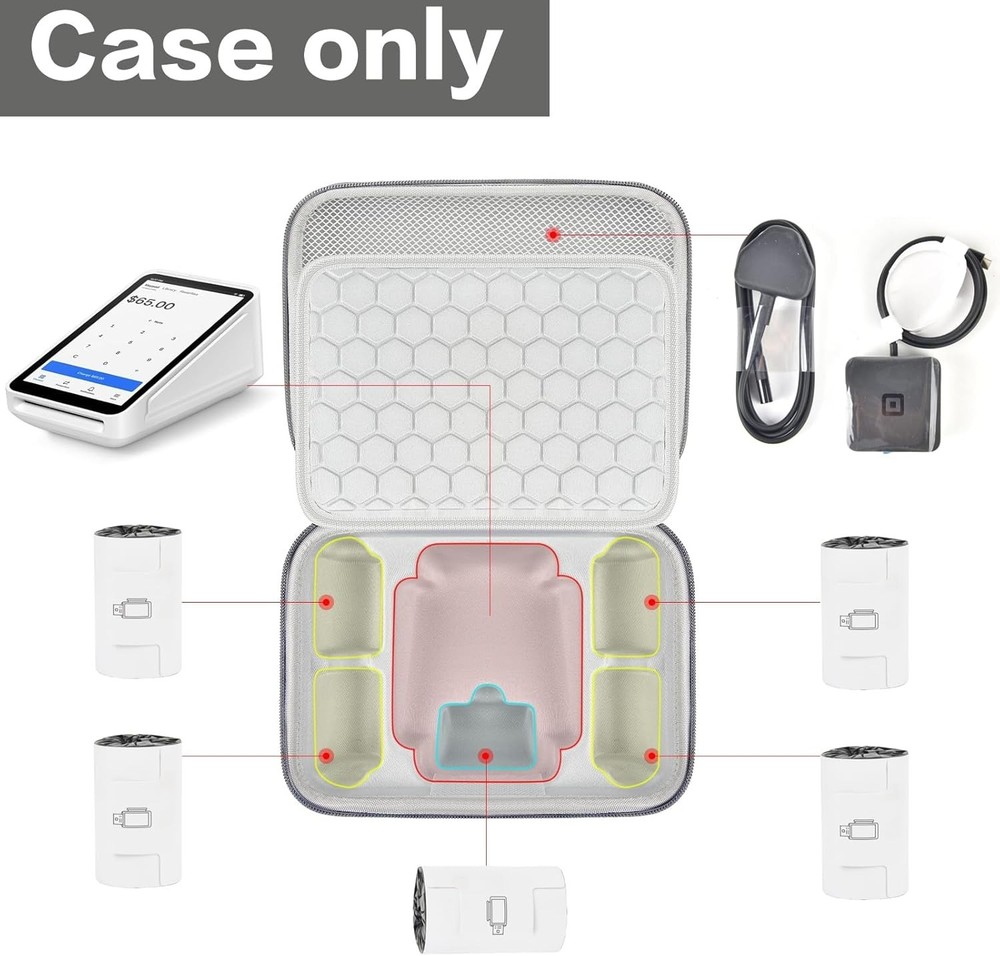 Case Compatible with Square Terminal Credit Card Reader, Mobile POS Machine Stor