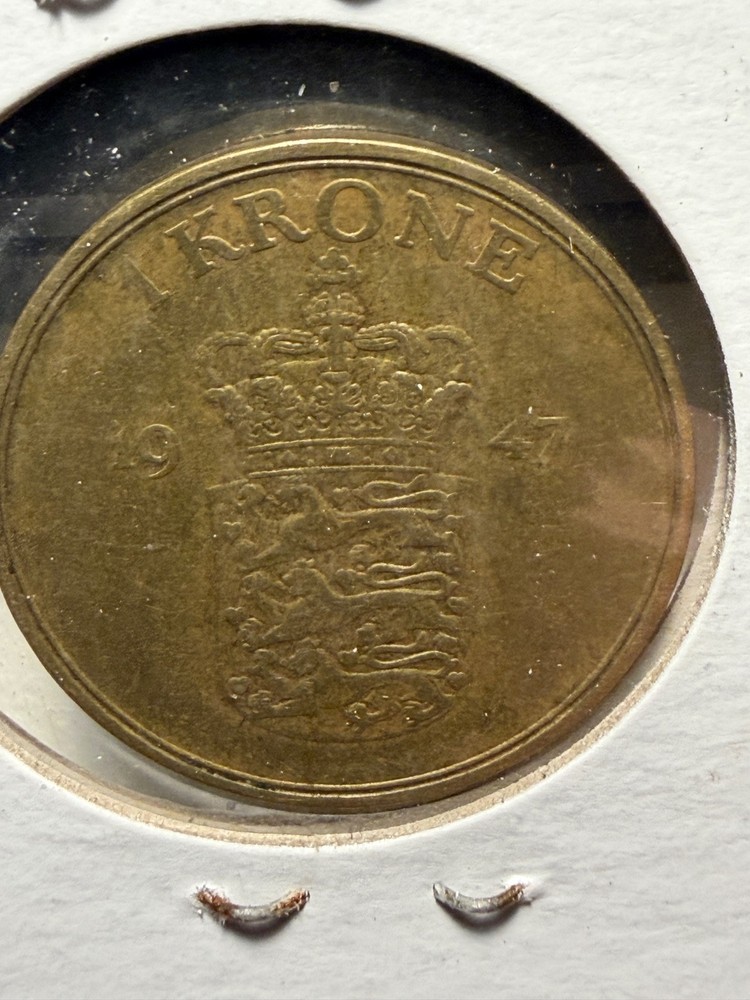 1947 Krone coin from Denmark
