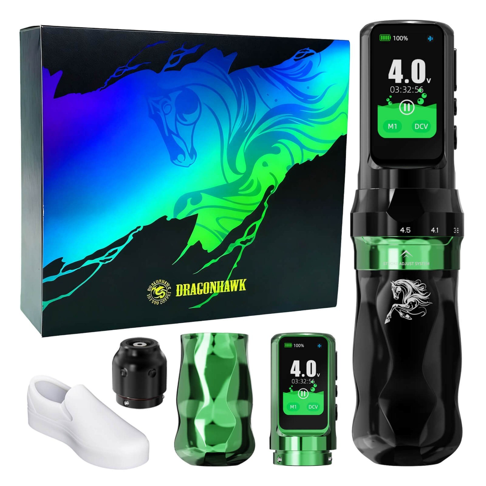 Fold Pro Year of the Horse Edition Wireless Tattoo Pen Machine 2.5-4.5mm 7 Adjus