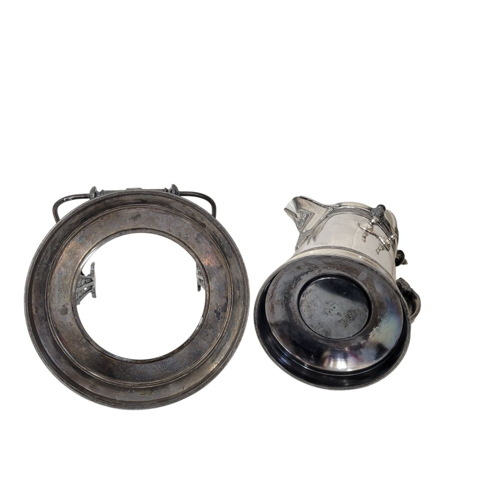 Reed and Barton Antique Silverplate Tilting Pitcher on Stand 1879