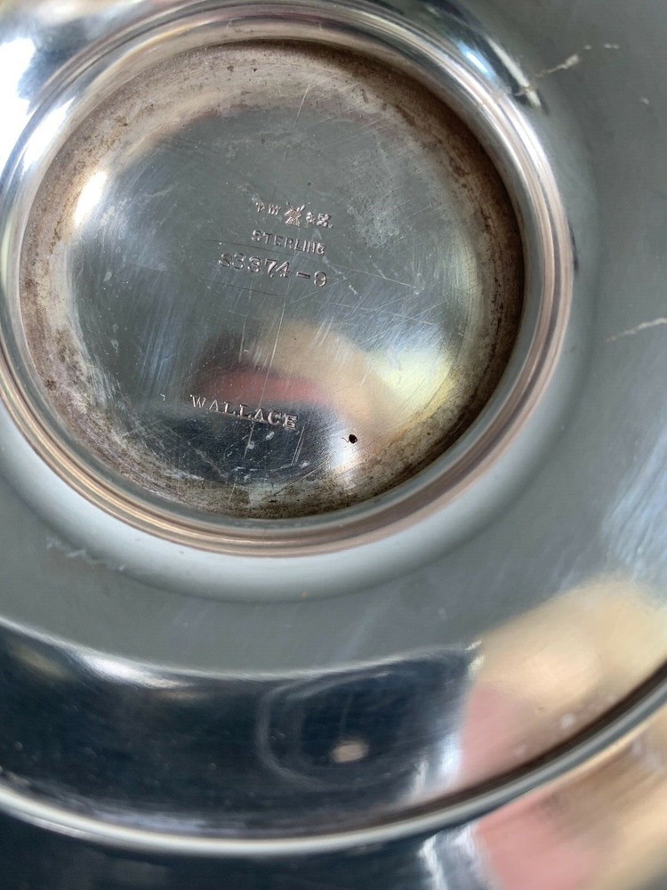 Wallace Sterling Silver Floral Compote