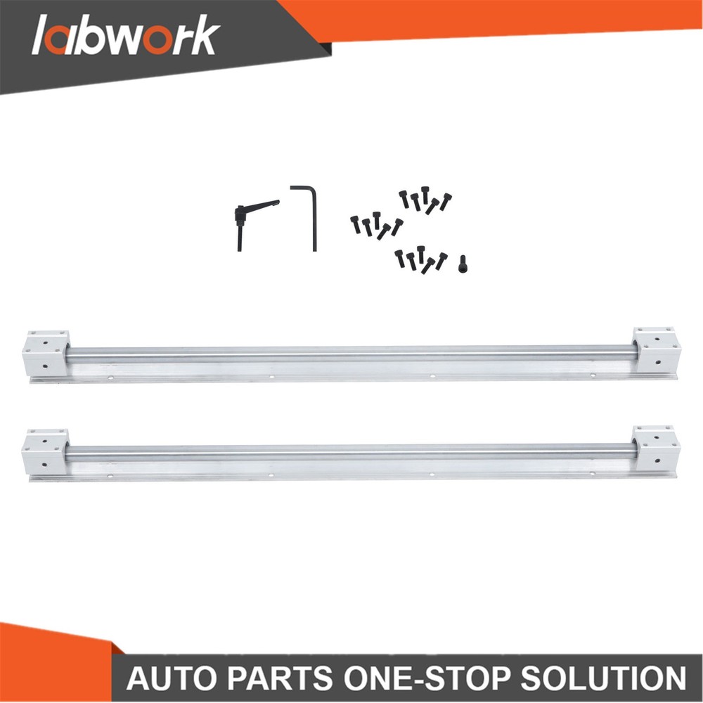 Labwork SBR20 800mm Linear Rail + 4 Square Carriage Blocks for CNC Mills