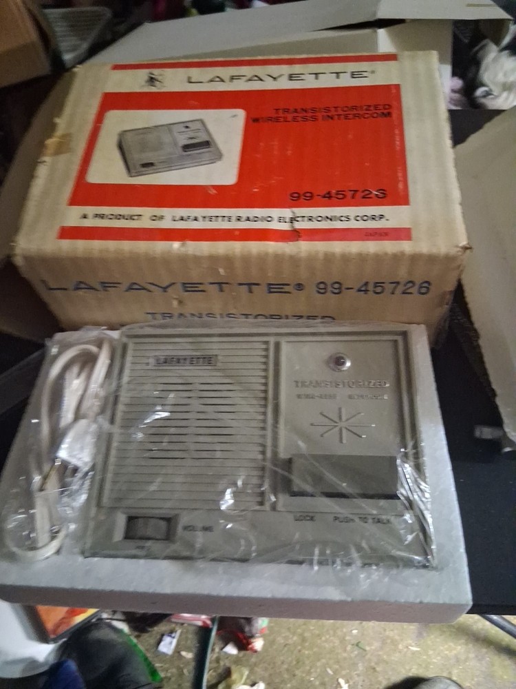 vintage Lafayette Transistorized Wireless Intercom system