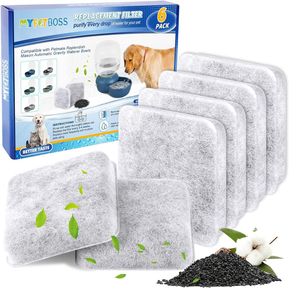 Dog Water Filter Replacement, Bowl Filter, Pet Filter...