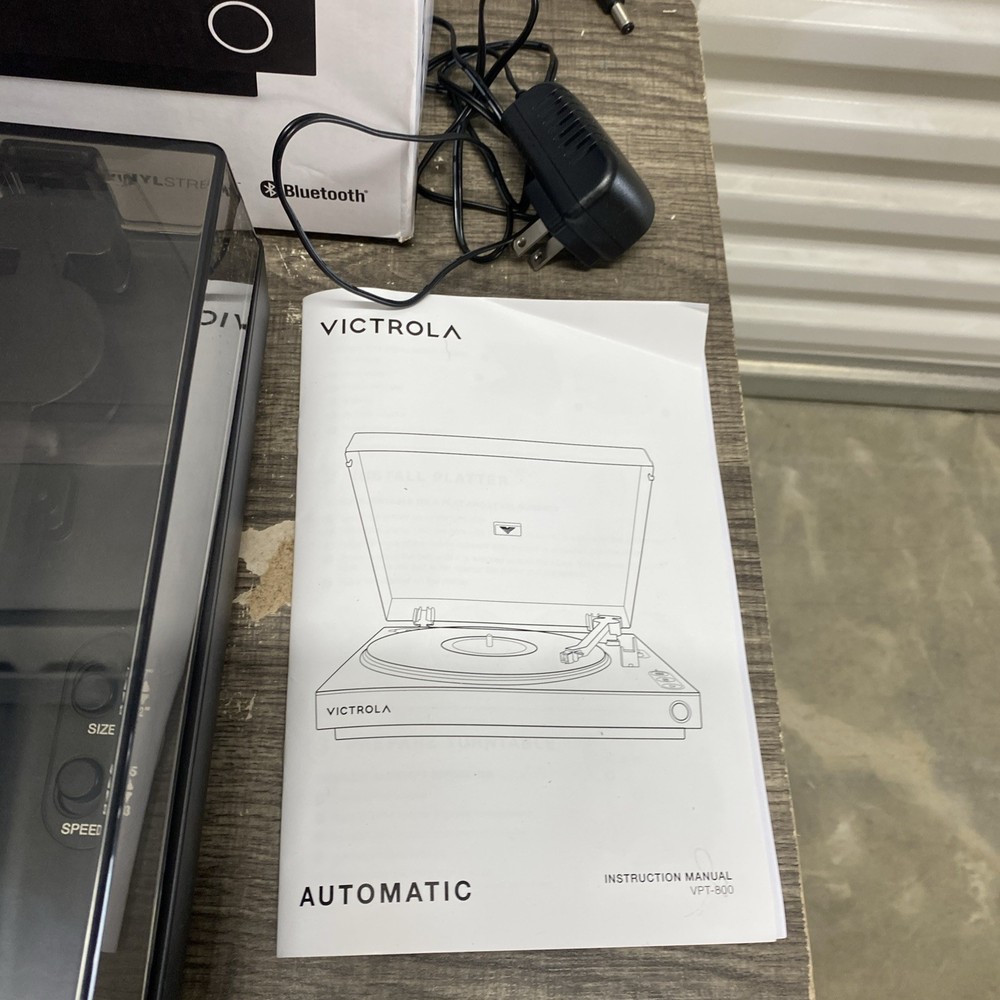 Victrola Fully Automatic Bluetooth Turntable VPT-800, Black - NEEDS BELT READ