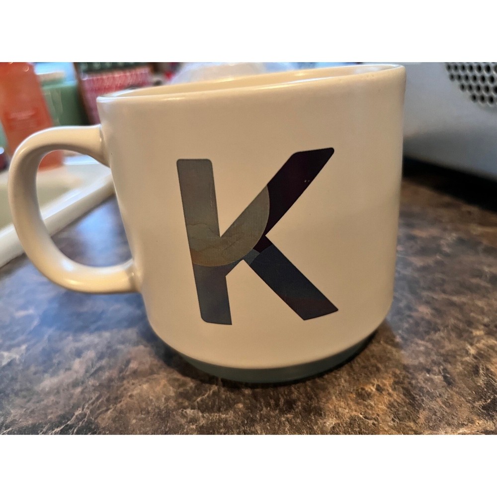Monogram Initial K Mug Fringe Studio