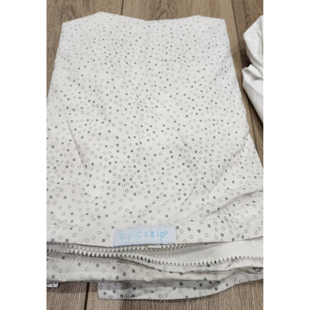 Quick Zip Crib Sheet Set 100% Cotton Fitted Toddler Bedding 1 base 2 sheets