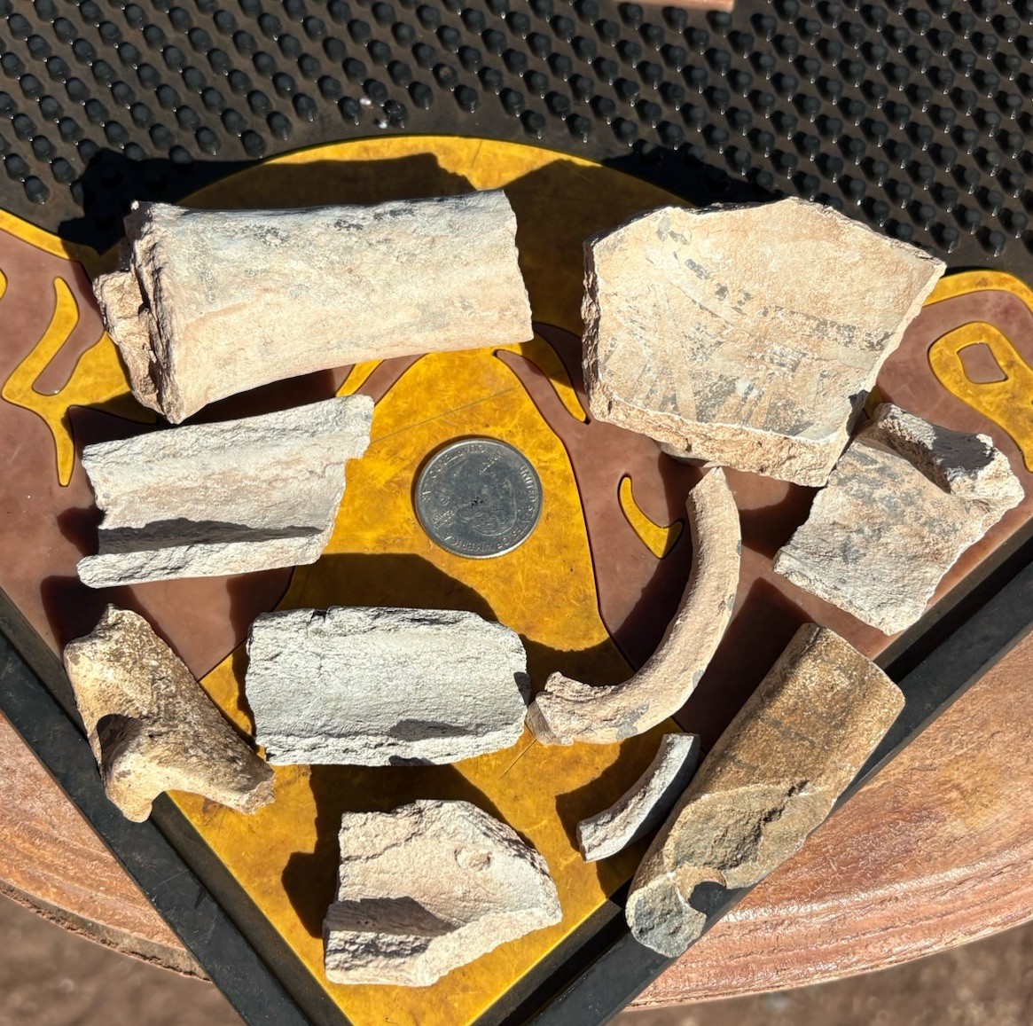 ☘️RR⚒: 10 Anasazi Pottery Shards, Handles/Ladle PCS, NE AZ.