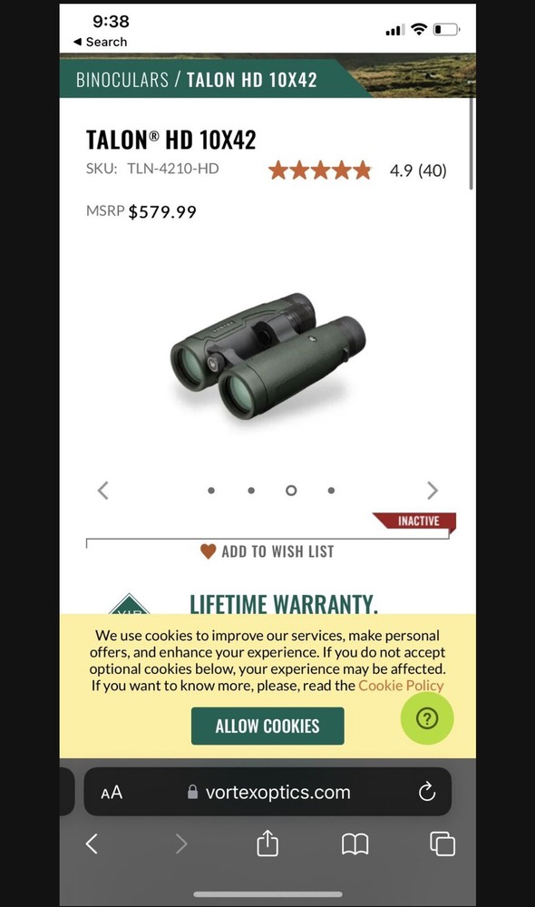 Talon HD 20x42