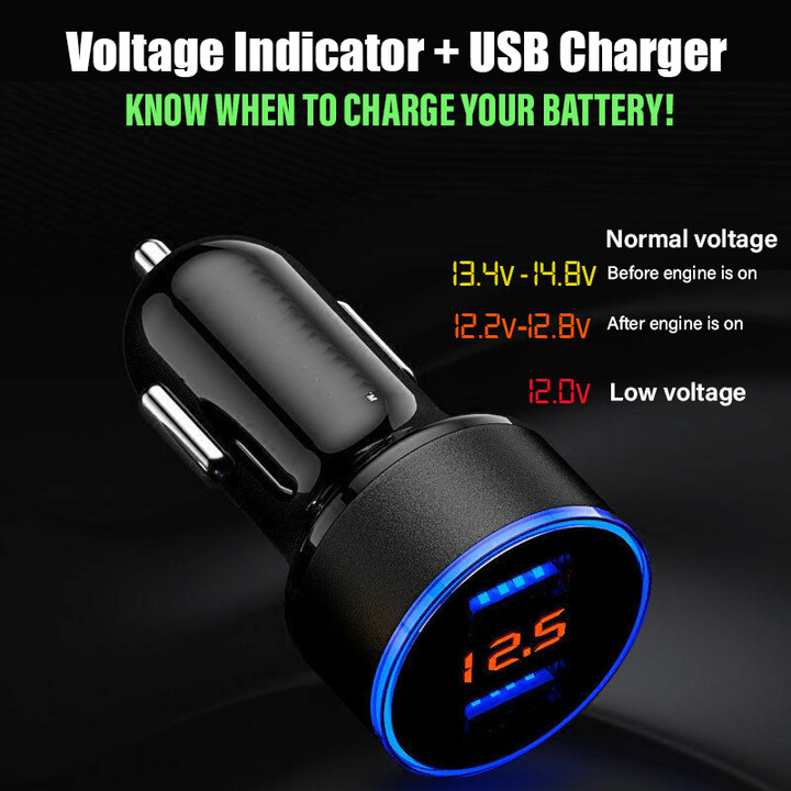 Aston Martin Charger with Magnetic Adapter + Lithium Mode + Voltage Indicator