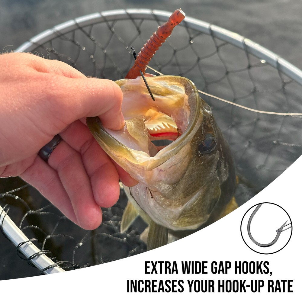Reaction Tackle High Quality Wacky Hooks- 25 Pack