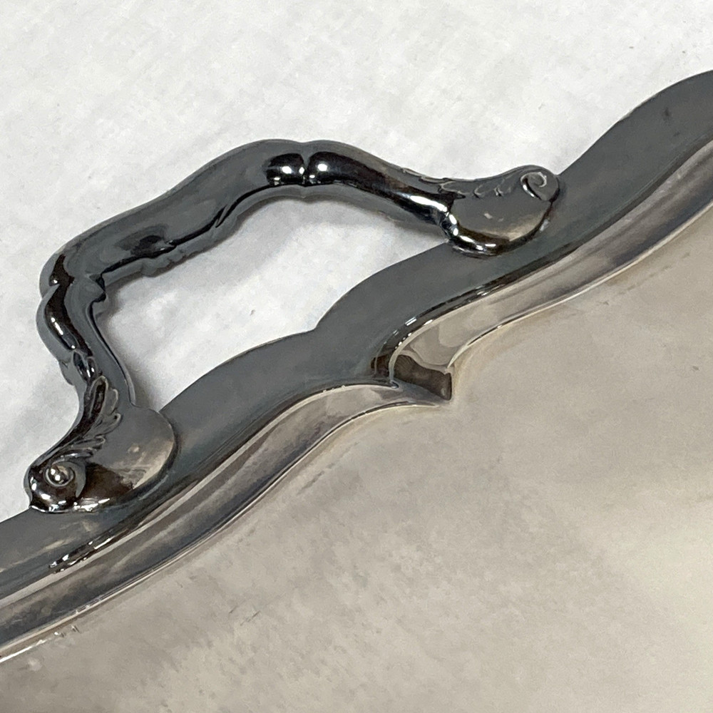 Gorham Large CHIPPENDALE Waiter Silverplated Serving Tray 26 3/4”