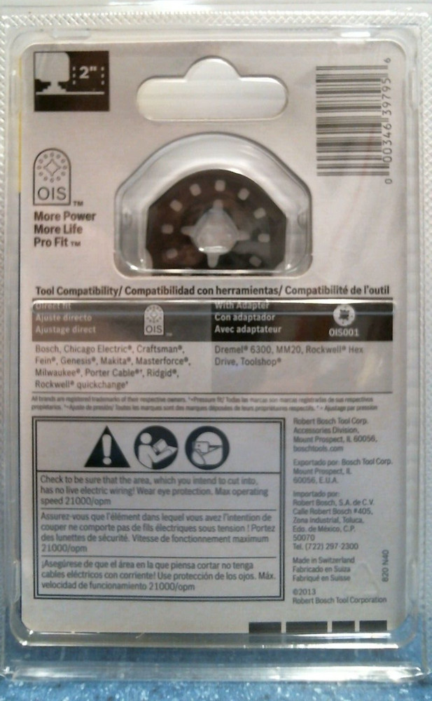 Bosch 1" Caulk Knife Blade (OSC214C) FS