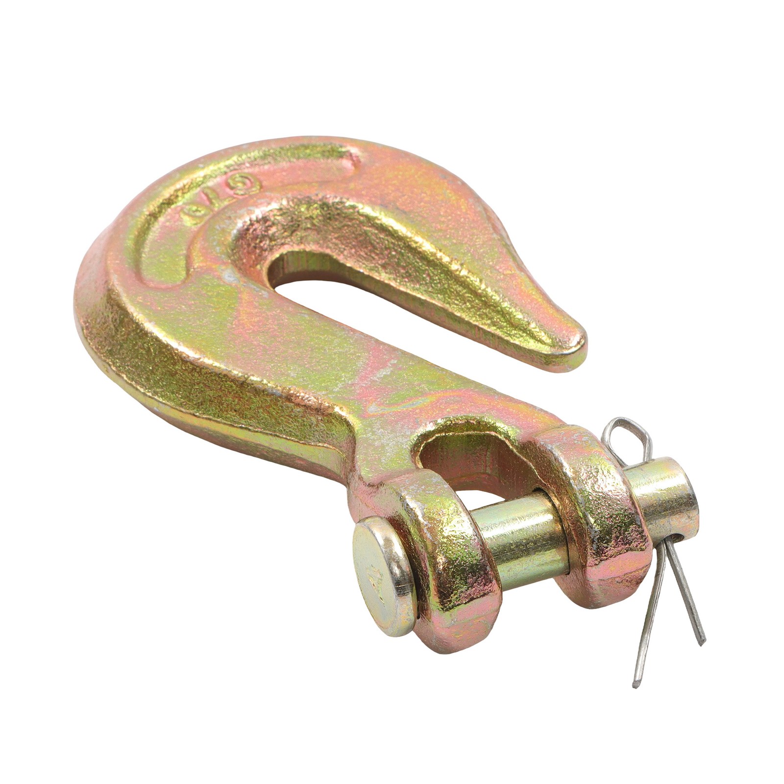 3/8 Inch 6600 Lbs Clevis Grab Hooks G70 for Trailer Truck Tow Chain (10 Pack)