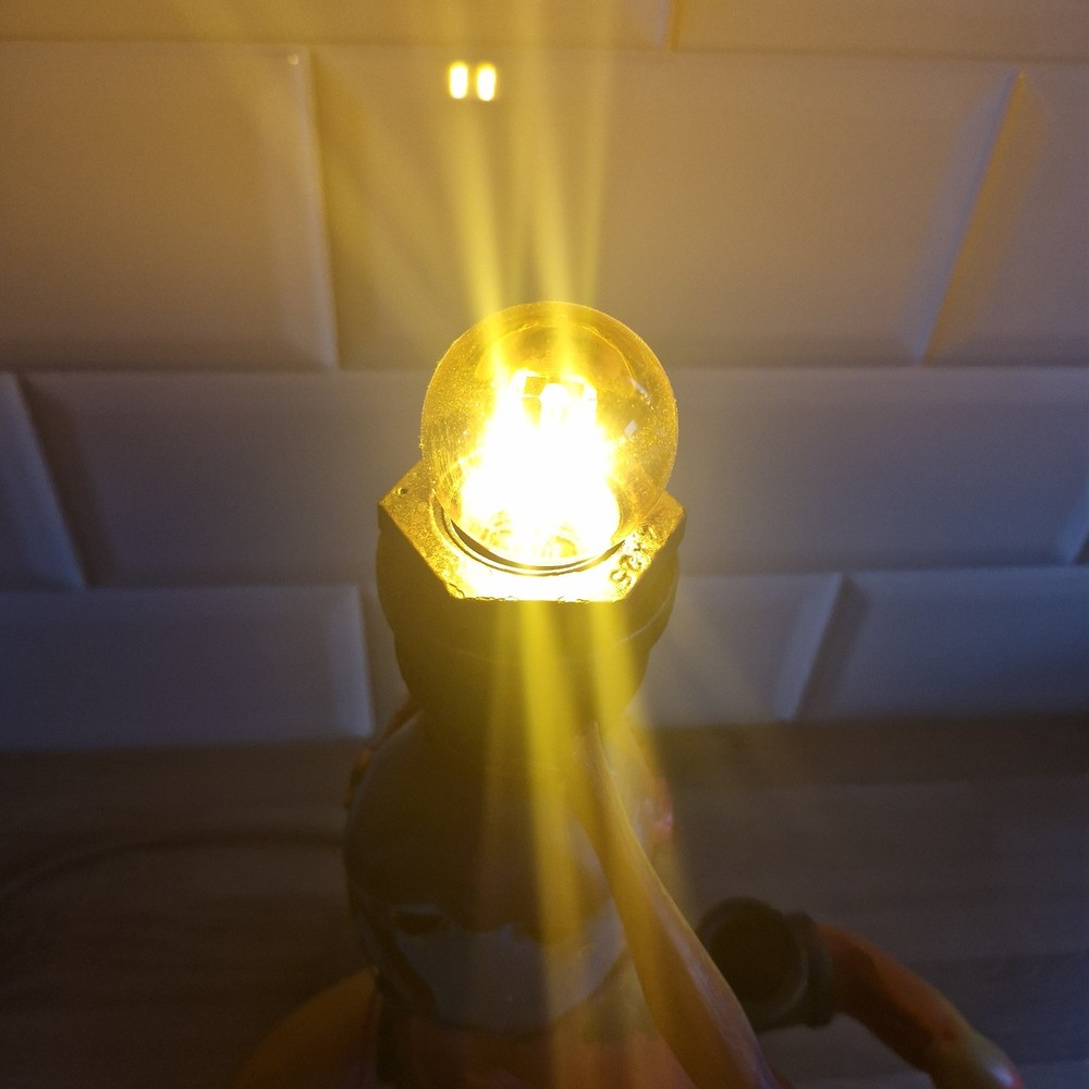 Steampunk Creepy Painted Doll Table Lamp