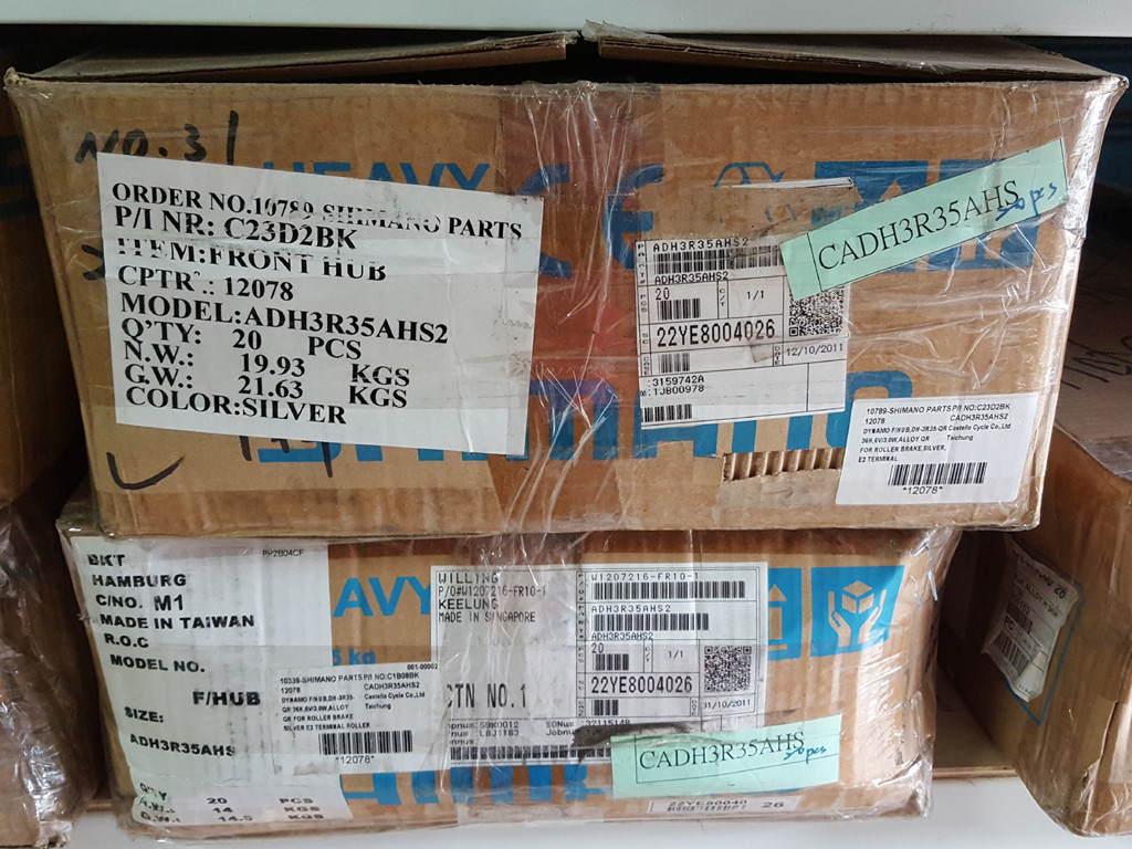 Shimano DH-3R35-H Dynamo Front Hub 6V x 3W x 36H Silver W/ QR