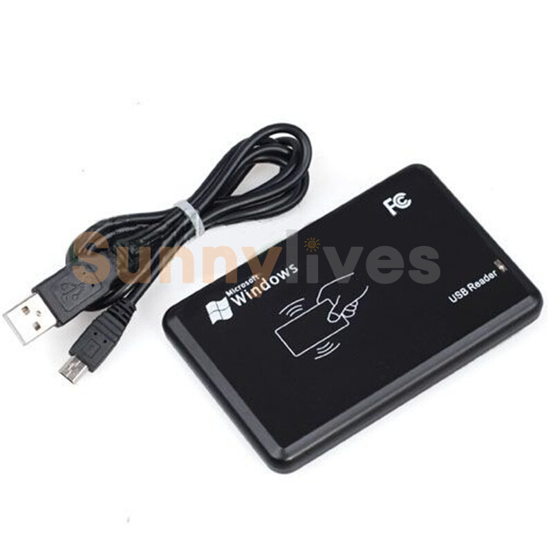 125Khz USB RFID Contactless Proximity Sensor Smart ID Card Reader EM4100 US