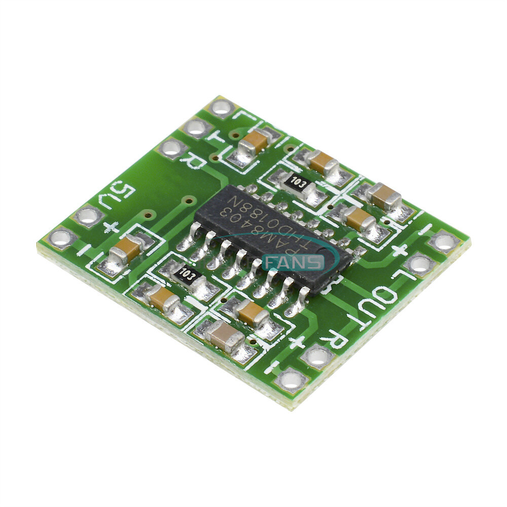 5PCS Digital Amplifier Board Class D 2*3W USB Power Mini PAM8403 Audio Module