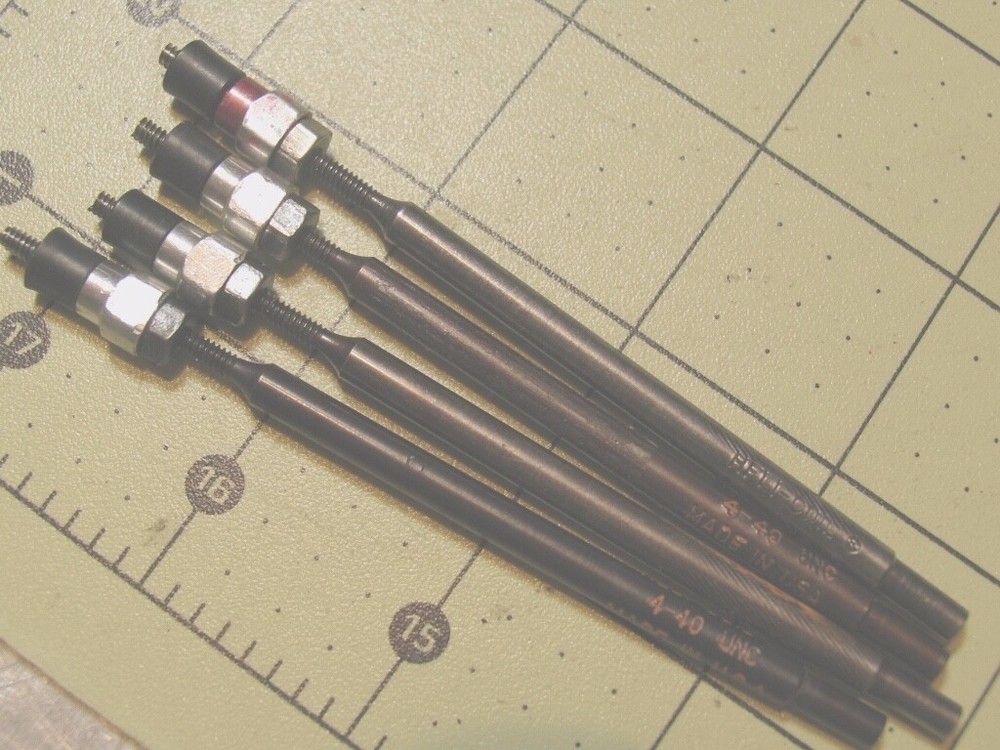 One 4-40 Heli-Coil Threaded Mandrel