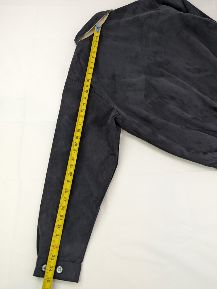 PING Collection Golf Jacket Men L Black Lightweight Bomber Full Zip Patch