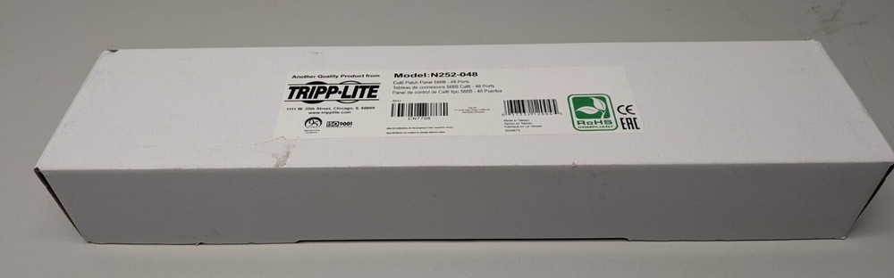 Tripp Lite N252-048 48-Port Cat6 Patch Panel