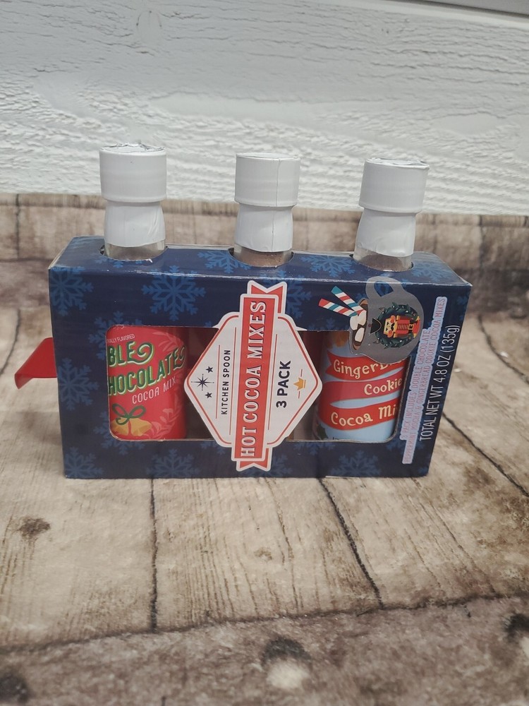 Hot Cocoa Mixes 3 Pack Total 4.8 Oz Kitchen Spoon.