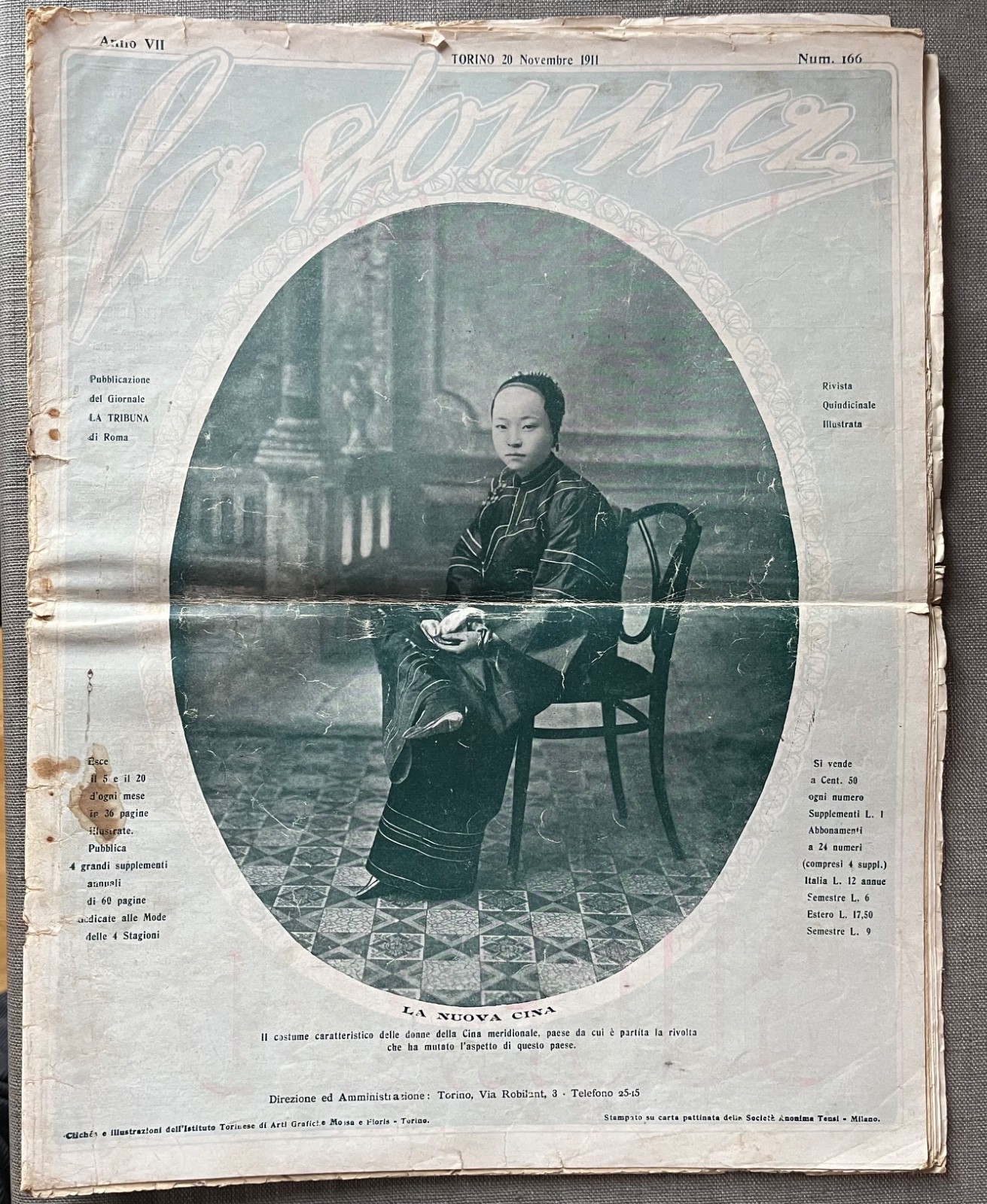 La Donna - La Tribuna newspaper magazine - November 1911 - The new China