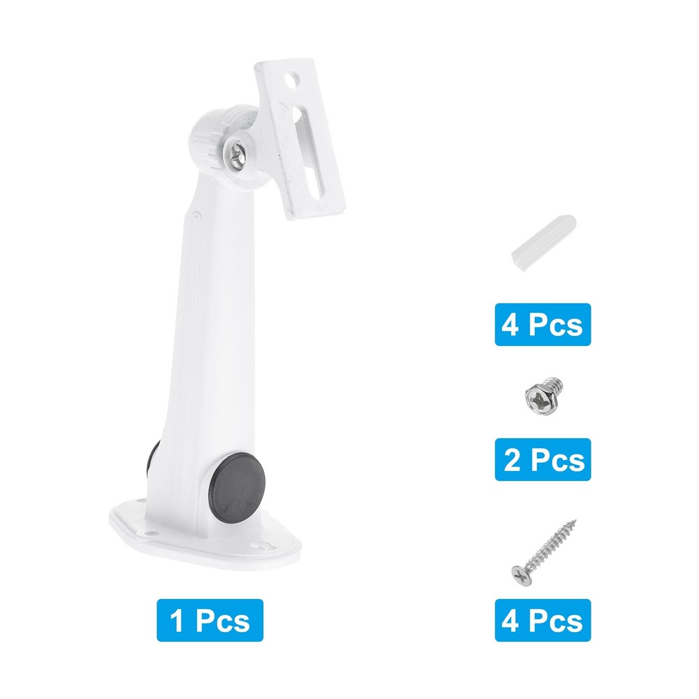 Security Camera Mounting 7.4" Universal CCTV IP Bracket Aluminum Alloy White