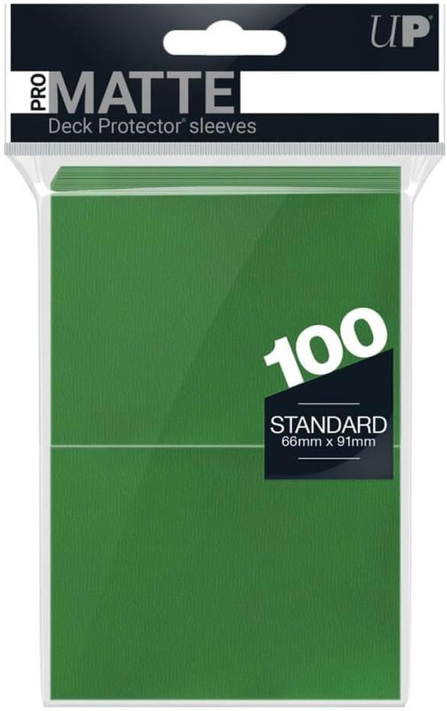 Standard Deck Protectors - Pro-Matte Green (100 Ct) by