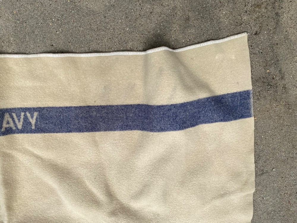 ORIGINAL WWII US NAVY WOOL FIELD BLANKET