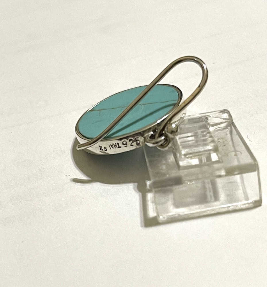 Silver Ornate Beaded Turquoise Pendant & Earring Set