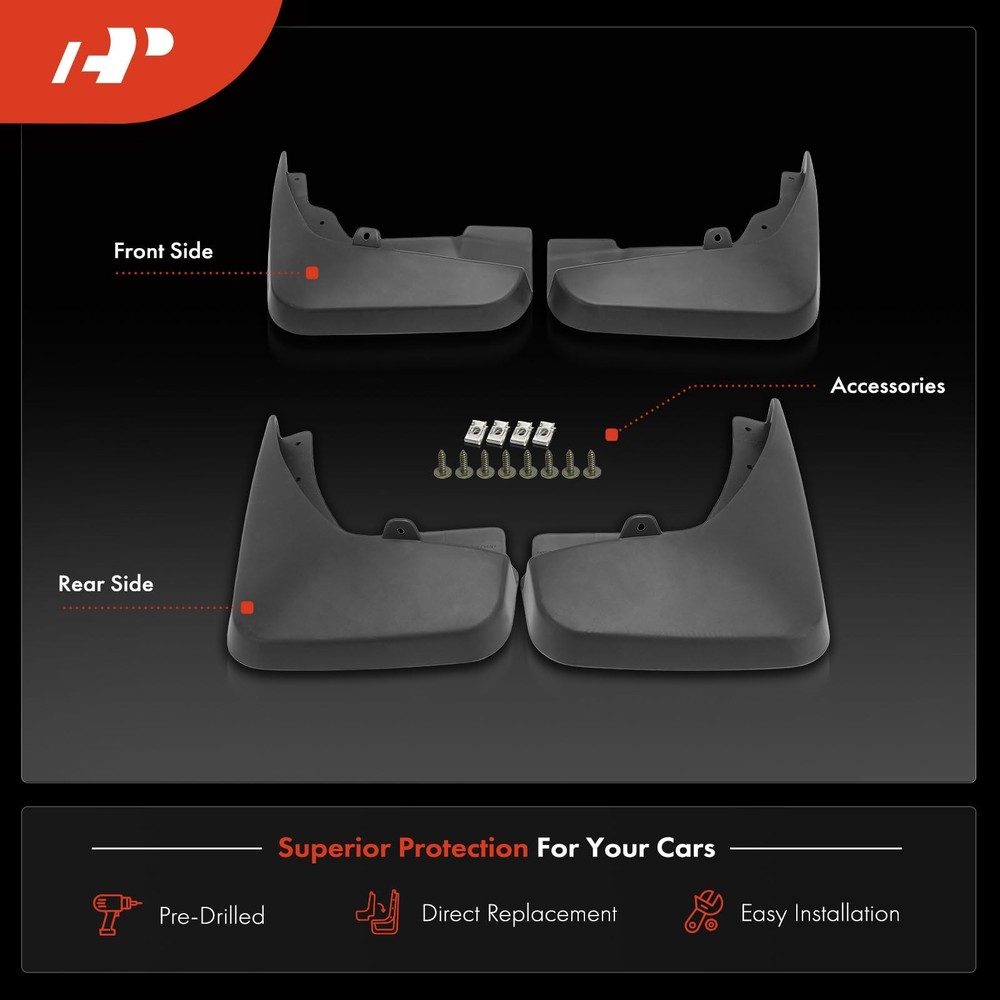 4PCS Mud Flaps Splash Guards Front Rear for Journey 2011-2020