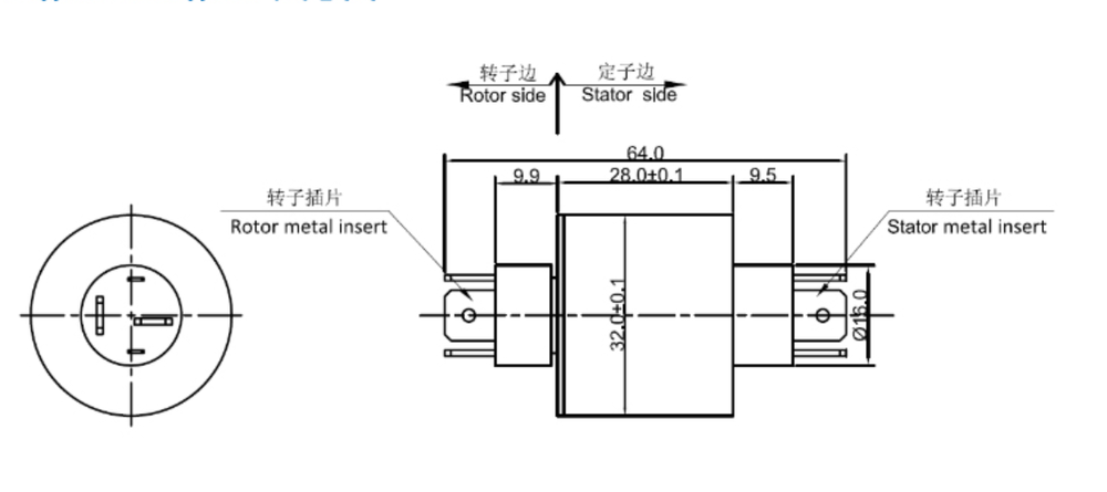 High quality 4-poles Conductive Slip Ring Collector ring Replace Asiantoo A4H