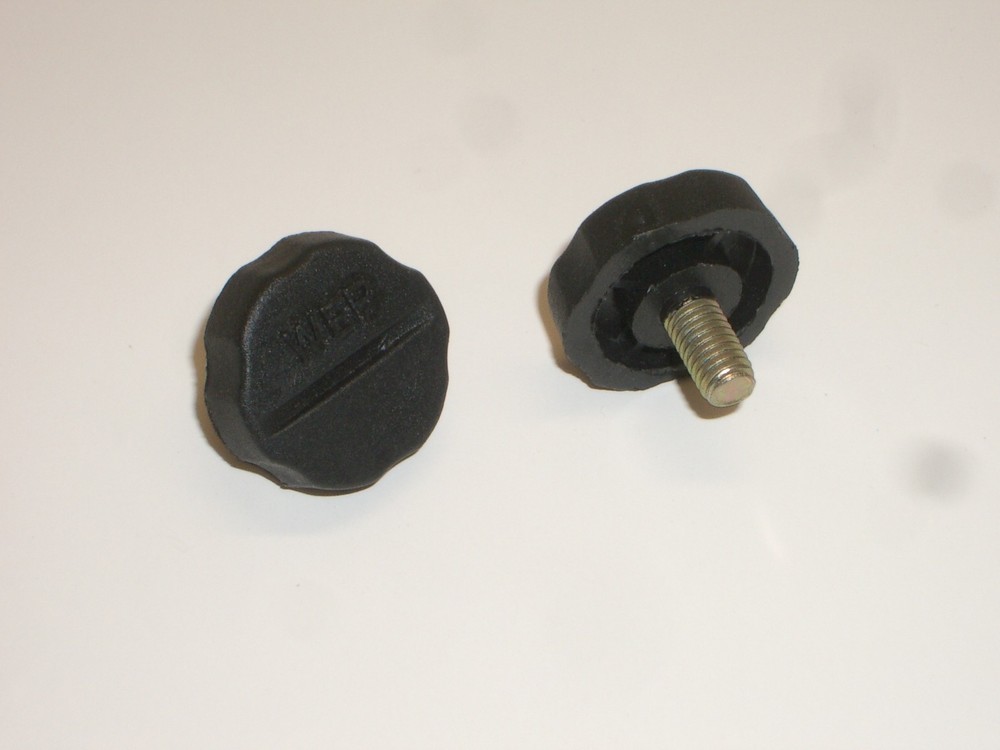 WORKMAN KN6P DX3 6mm PLASTIC REPLACEMENT RADIO SIDE SCREW KNOBS 2PC SET