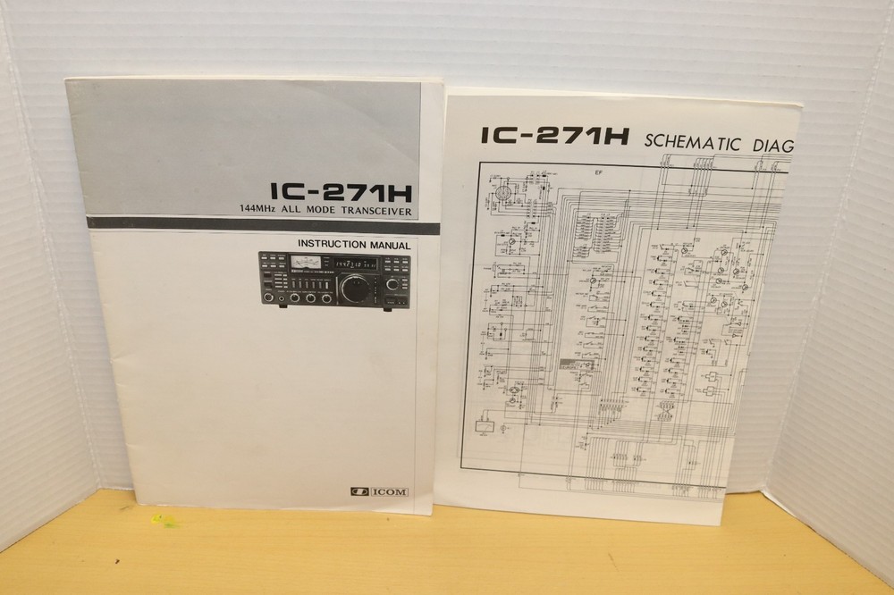 ICOM - IC-271H - INSTRUCTION MANUAL - w/PULLOUT SCHEMATIC