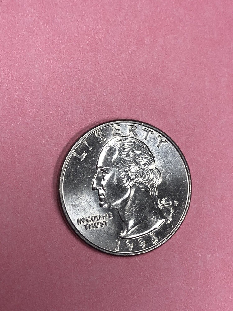 RARE 1995 P Washington ERROR Quarter Die Error Strike Error Missing Design