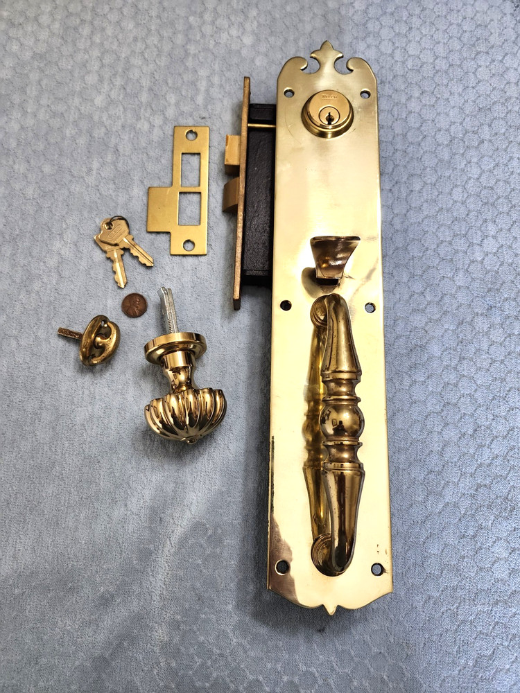 Thumb Handle Front Door Mortise Lock Complete