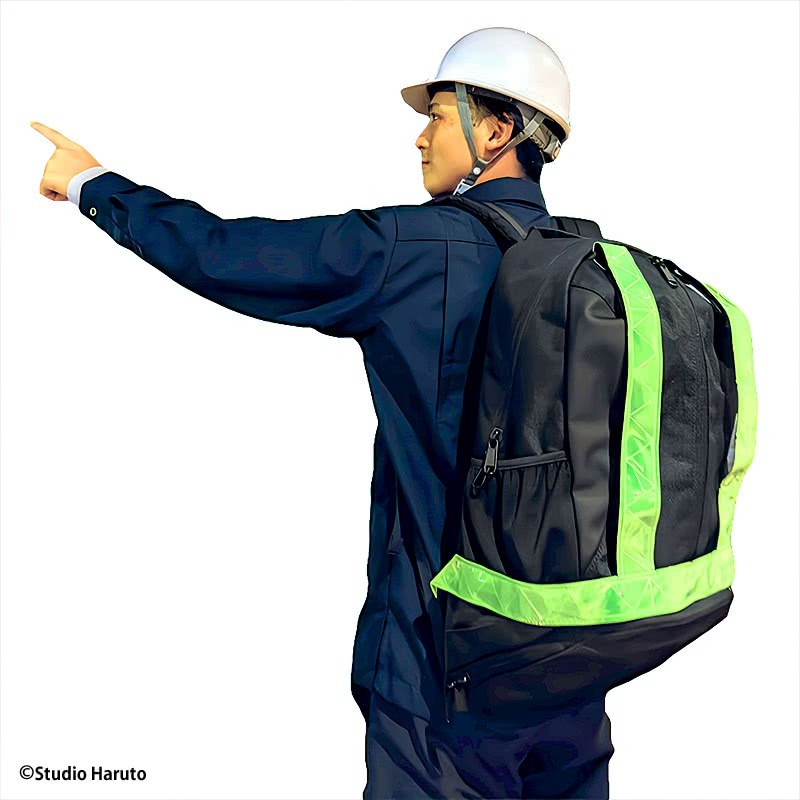 IMPACT LOCK Workers Backpack 32L w/ Reflective Tape, Black (RD-001)